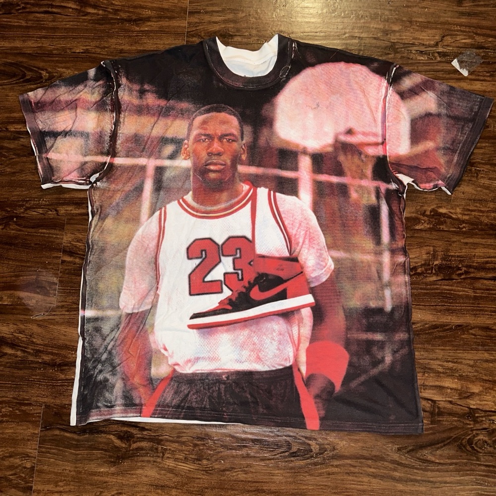 Rare Vintage Nike Air Jordan Playground AOP T-Shirt